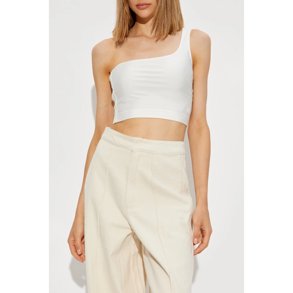 adidas Originals One-Shoulder Top White Dames