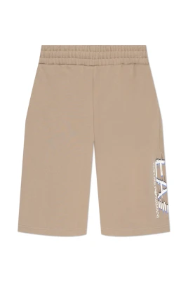 Shorts med tryckt logotyp