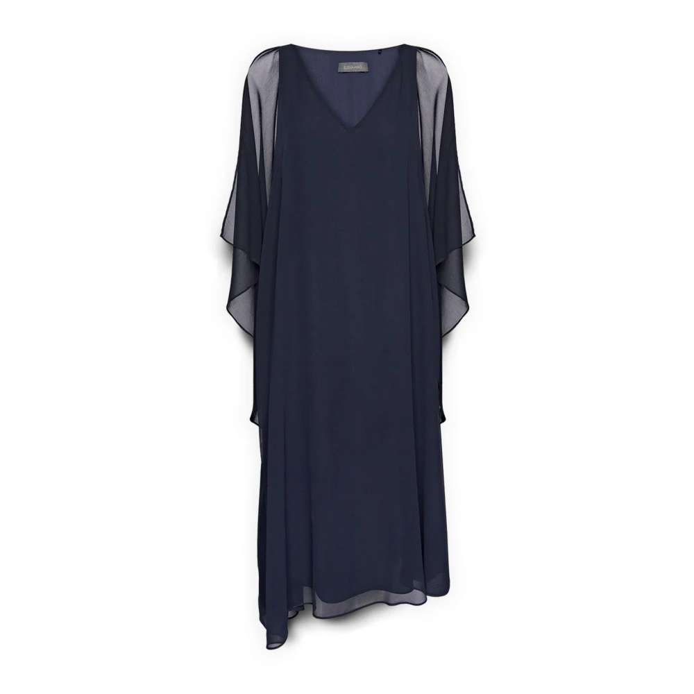 Elena Mirò Donna Blu - Long Georgette Dress - Dresses - L