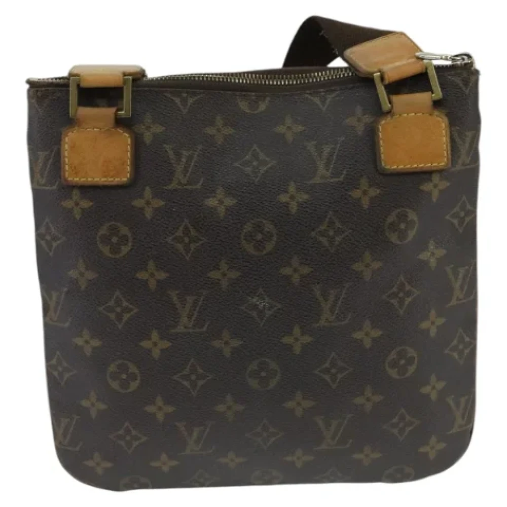 Louis Vuitton Vintage Pre-owned Canvas shoulder-bags Brown Dames
