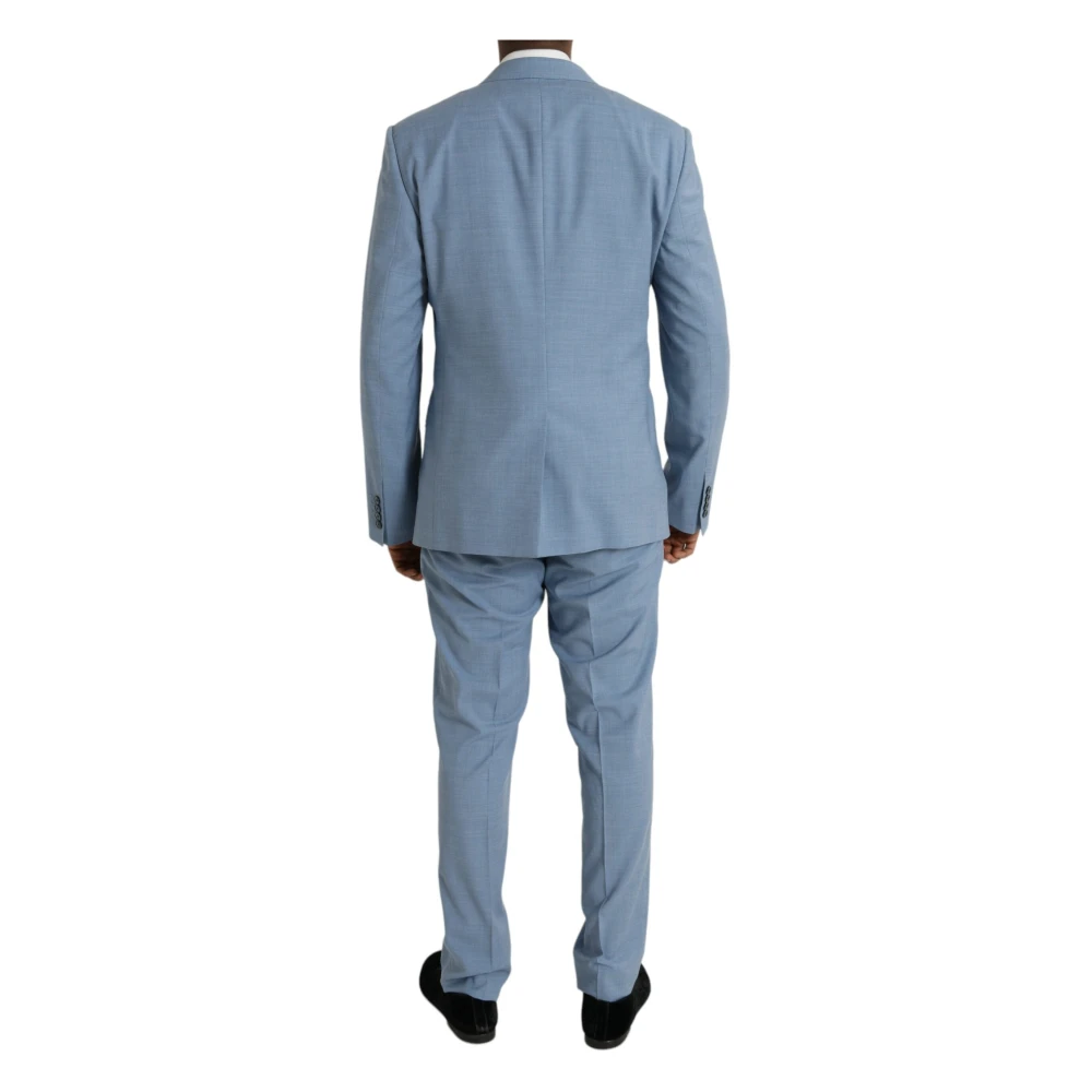 Dolce & Gabbana Slim Fit Martini Formeel Pak Blue Heren