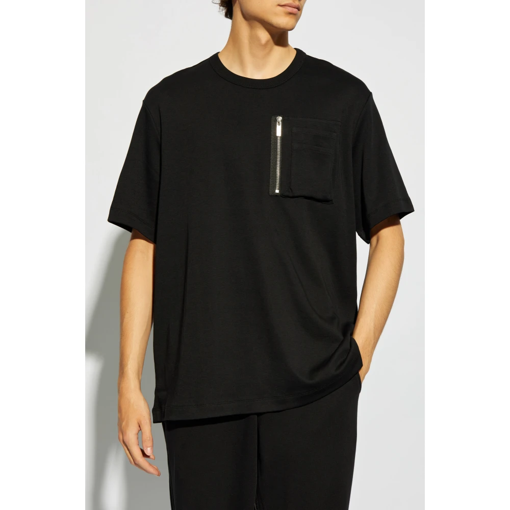 Helmut Lang T-shirt met zakken Black Heren