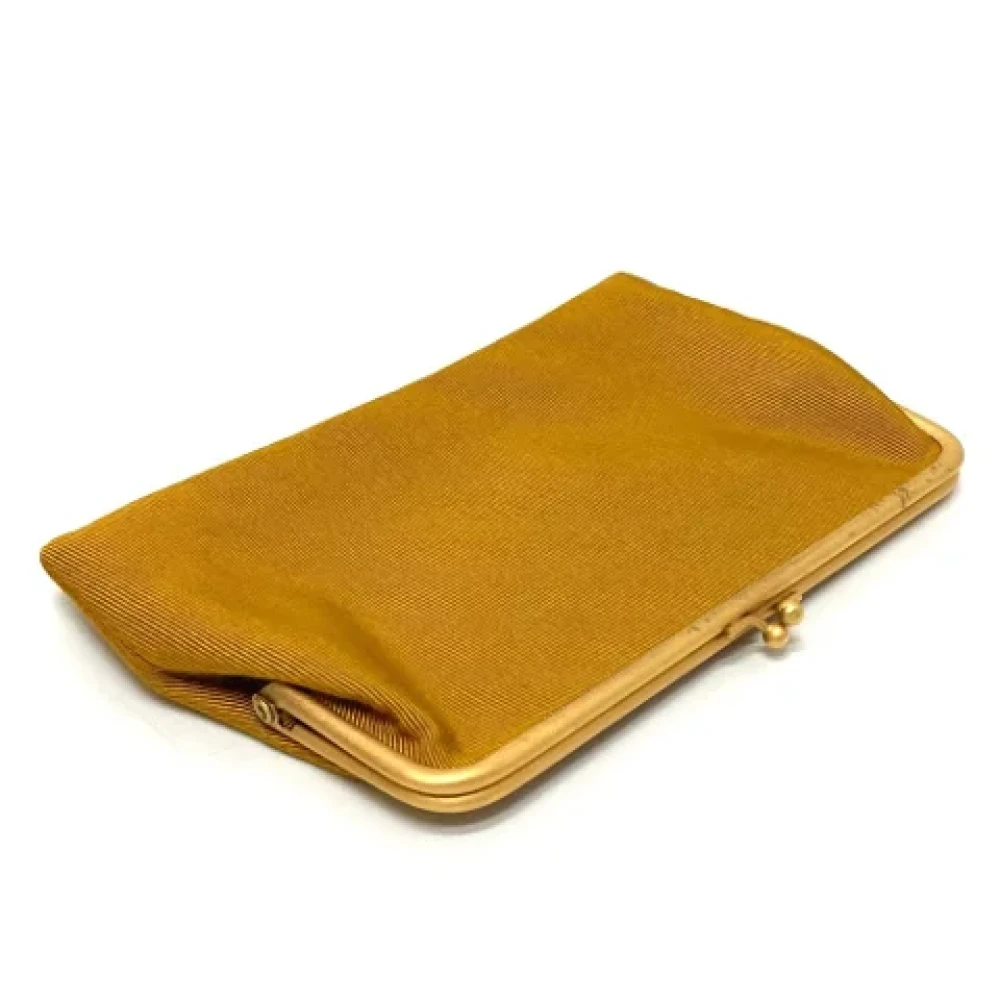 Chanel Vintage Pre-owned Fabric chanel-bags Yellow Dames