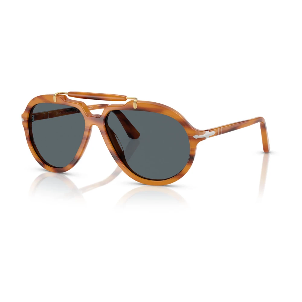 Persol , Sunglasses, Female, Brown, 57 Mm, Senna Blue Lens Sunglasses - Image 3