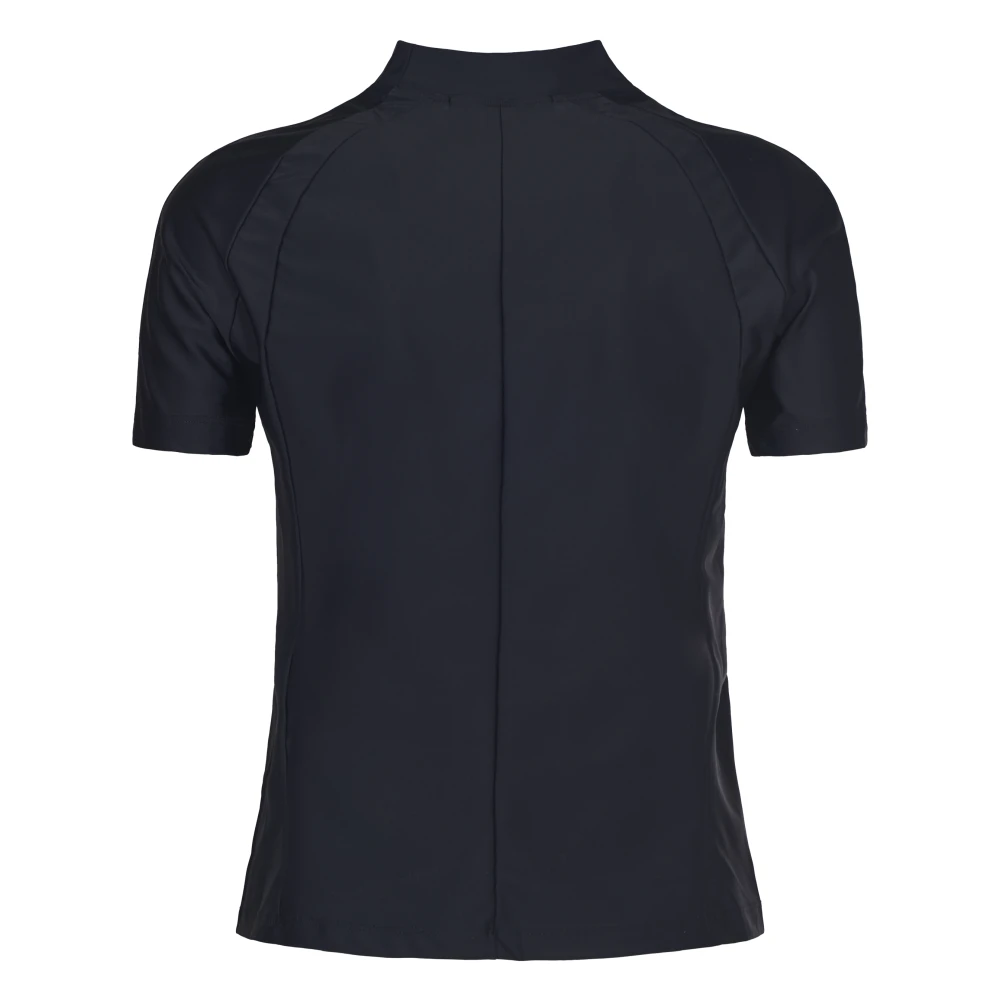 alexander wang Zwarte Rashguard Top met Mock Neck Black Dames
