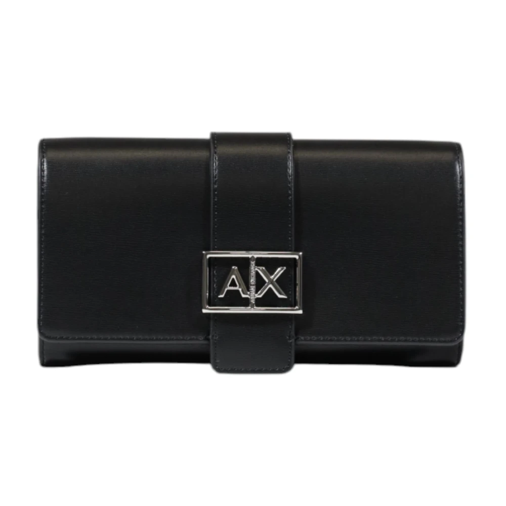 Armani Exchange Lente Zomer Damesportemonnee Black Dames