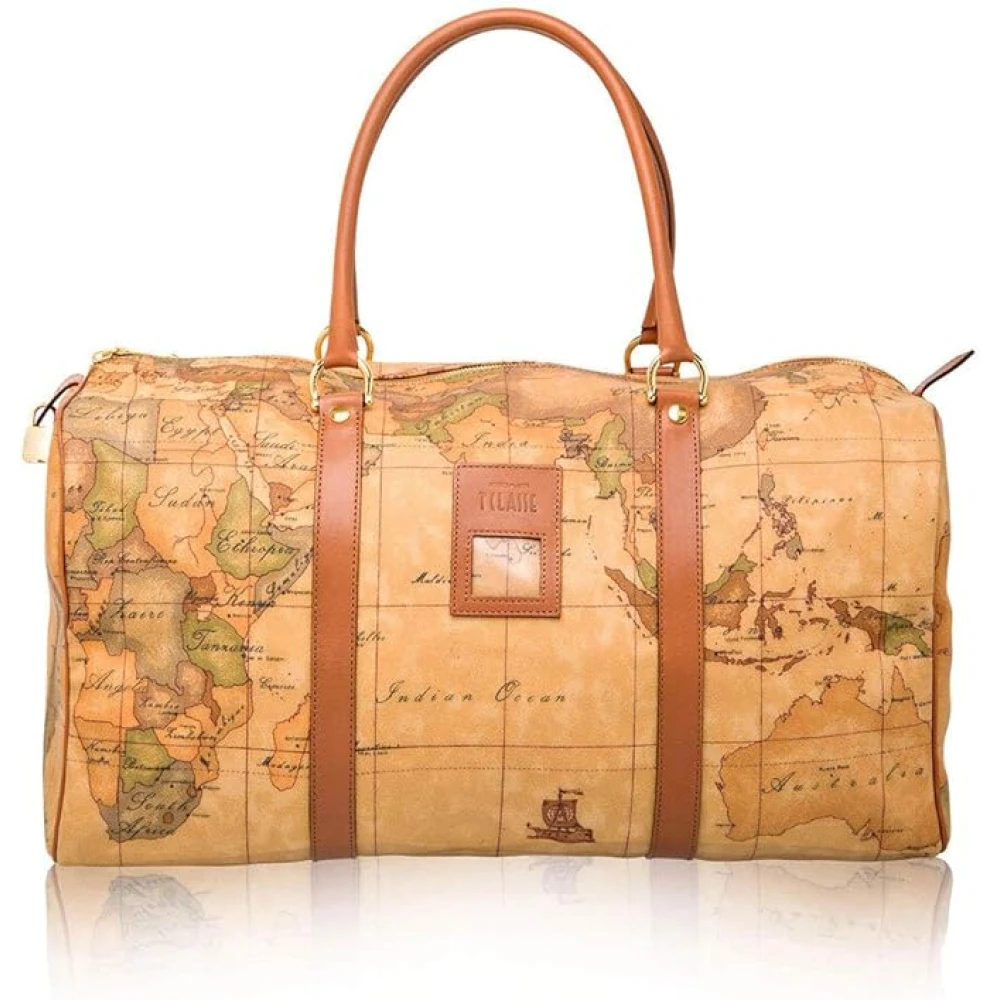 Alviero Martini 1A Classe Beige Weekend Bags, Unisex, One Size, Geo Classic Travel Bag