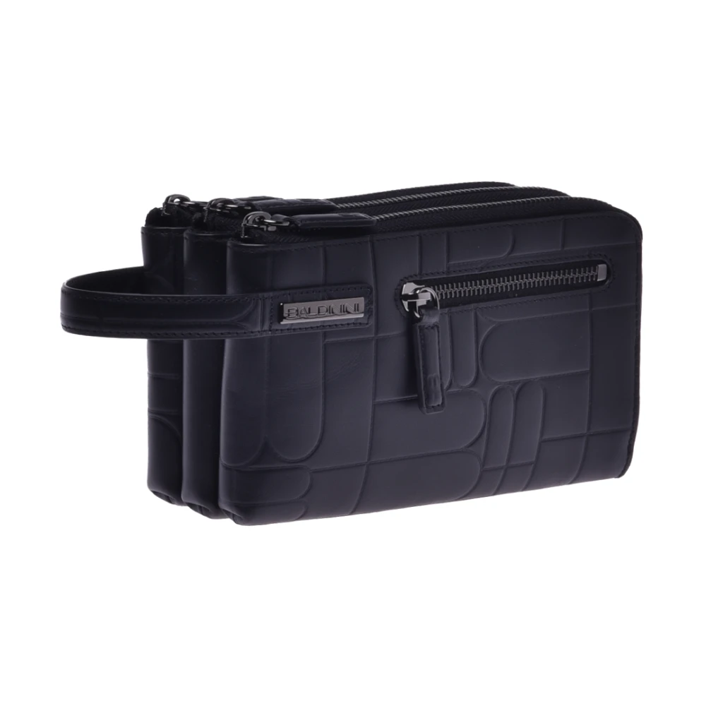 Baldinini Wallet met Monogram Black Heren