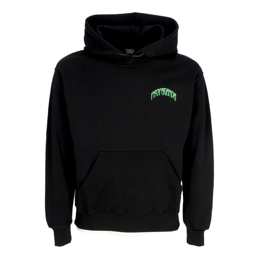Propaganda Zwarte Driehoekige Hoodie Mannen Black Heren