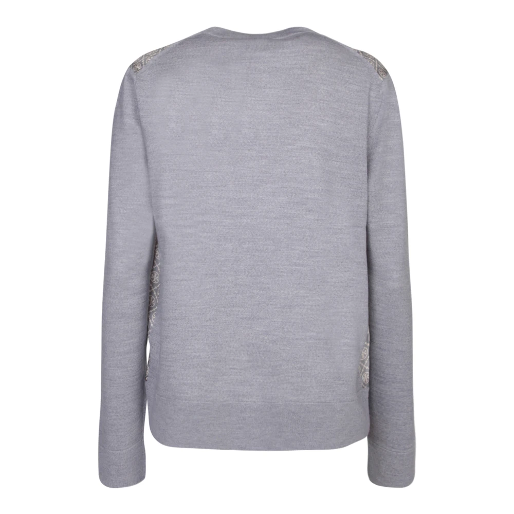 TORY BURCH Elegante Grijze Trui Aw24 Gray Dames