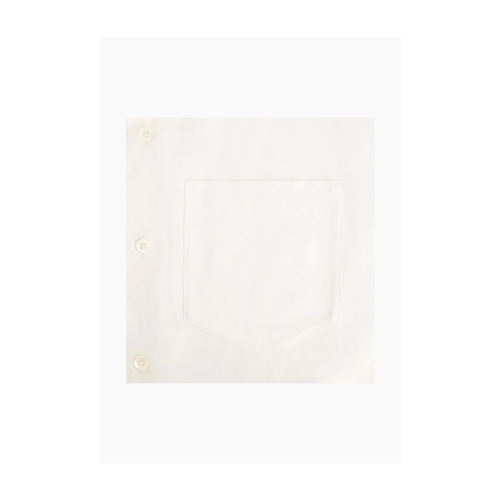 Ami Paris Klieke Box Fit Katoenen Overhemd White Dames