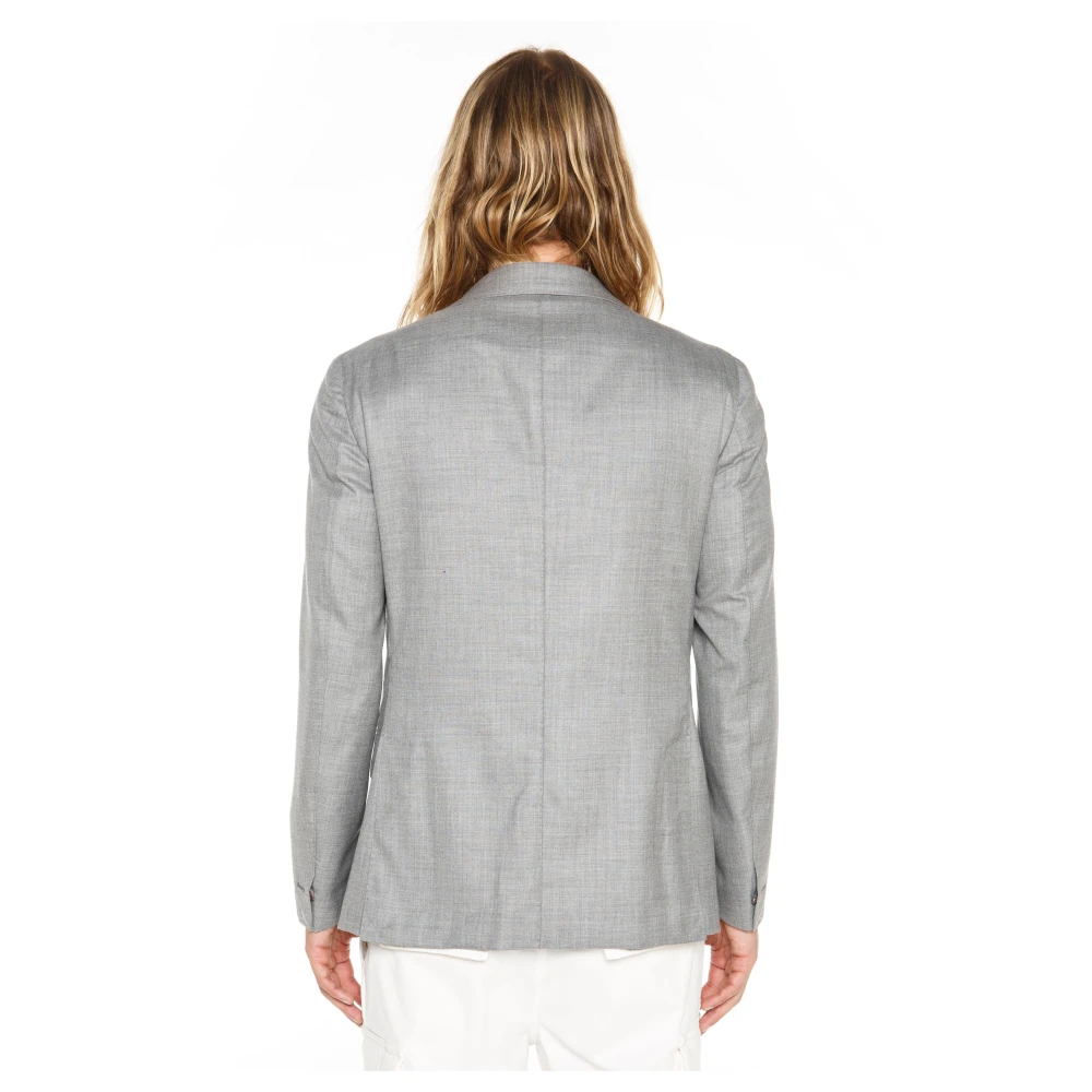 Eleventy Cashmere Enkellange Jas Gray Heren