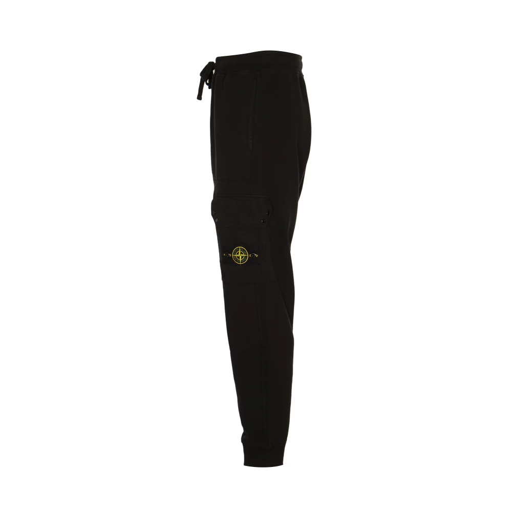Stone Island Zwarte Stijlvolle Broek Black Heren