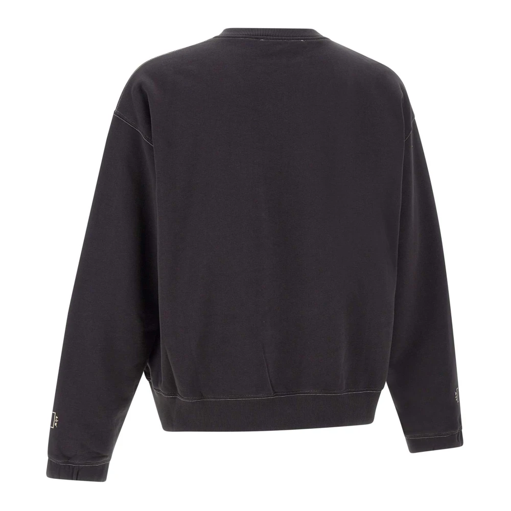 A-Cold-Wall Zwarte Katoenen Sweatshirt met Ronde Hals Black Heren