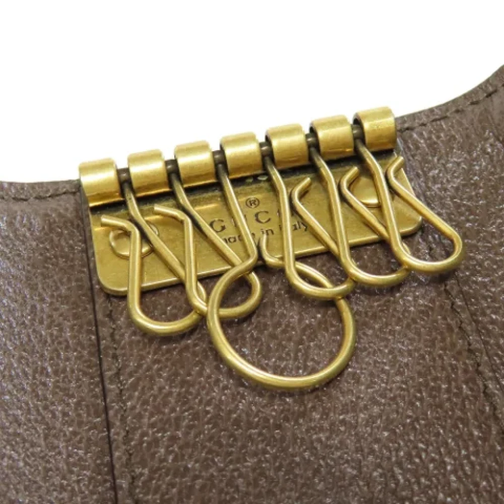 Gucci Vintage Pre-owned Canvas key-holders Brown Dames