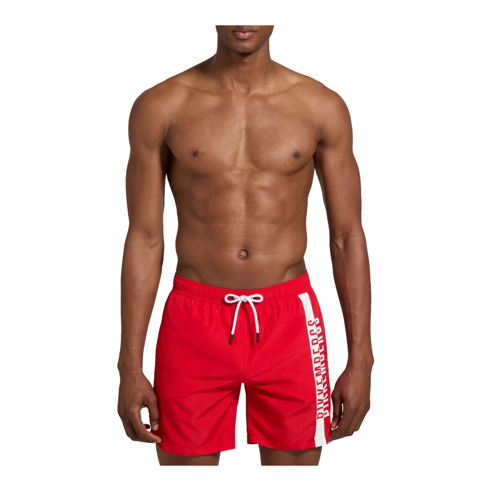 Bikkembergs Mannelijk Rood Badmode Heren, S, Polyester, Beachwear
