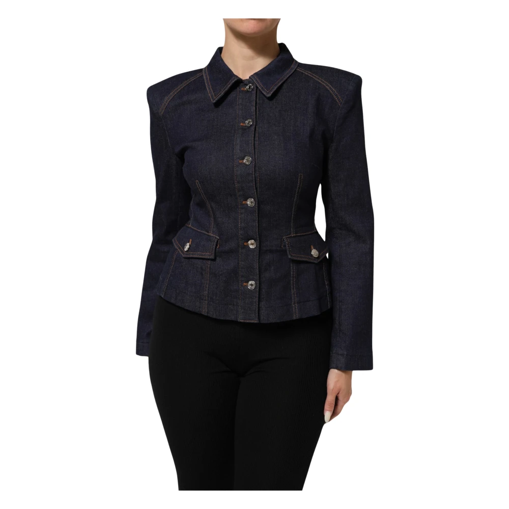 Dolce & Gabbana Women's Blue Denim Jackets, M, Denim Jacket