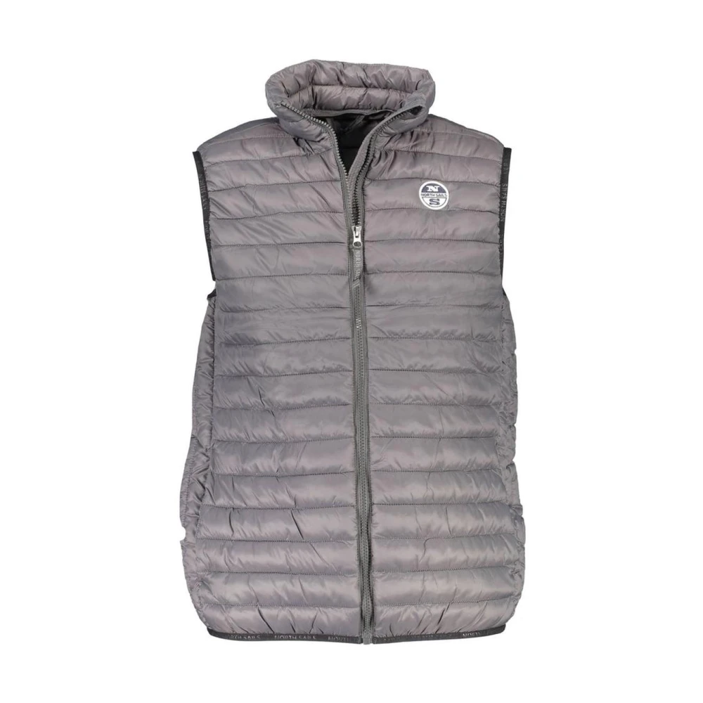 North Sails Men's Gray Waistcoats, 2XL, Quilted Vest Lightweight Outerwear