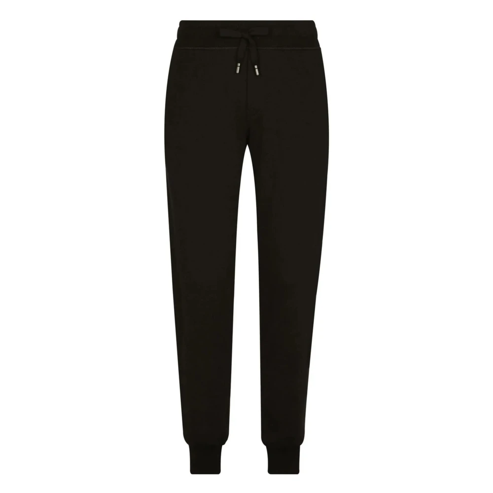 Dolce & Gabbana Zwarte Jogger Felpa Essential Broek Black Heren