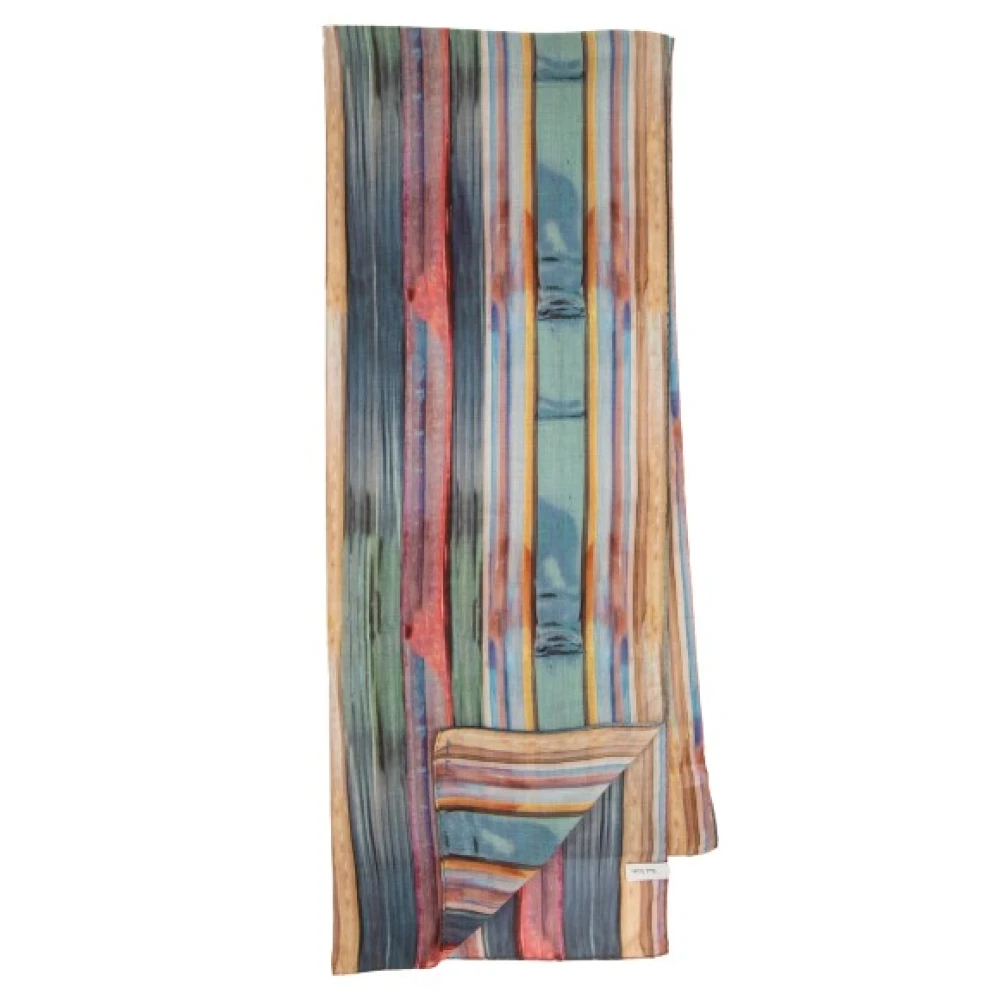 PS By Paul Smith Kleurrijke Glass Stripe Sjaal Multicolor Dames