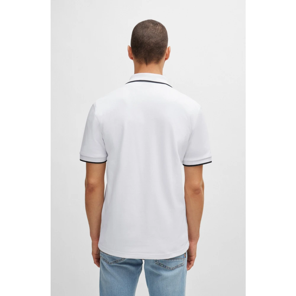 Boss Slim Fit Polo Shirt White Heren
