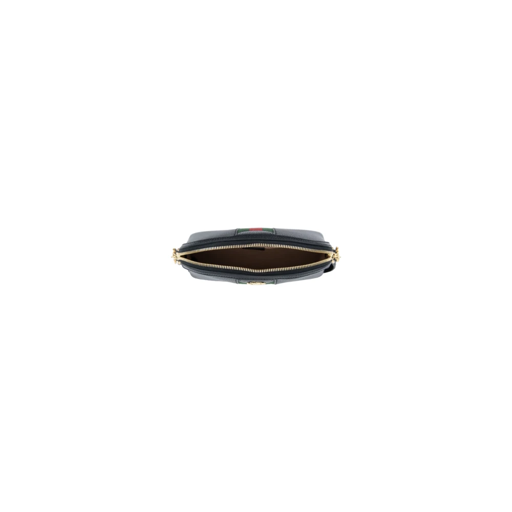 Gucci Leren Schoudertas met `Gg` Logo Black Dames