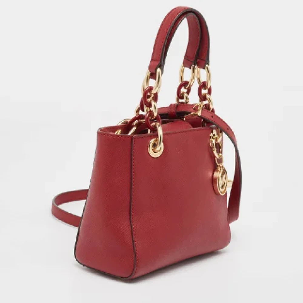 Michael Kors Pre-owned Leather handbags Red Dames