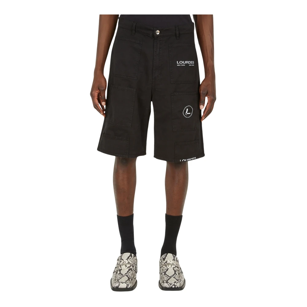 Lourdes Uomo Nero Pantaloncini, M, New,