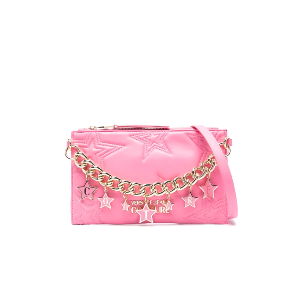 Versace Jeans Couture Roze sterren schoudertas Pink Dames