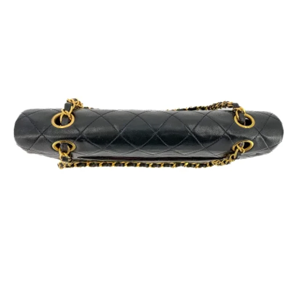 Chanel Vintage Pre-owned Leather handbags Black Dames