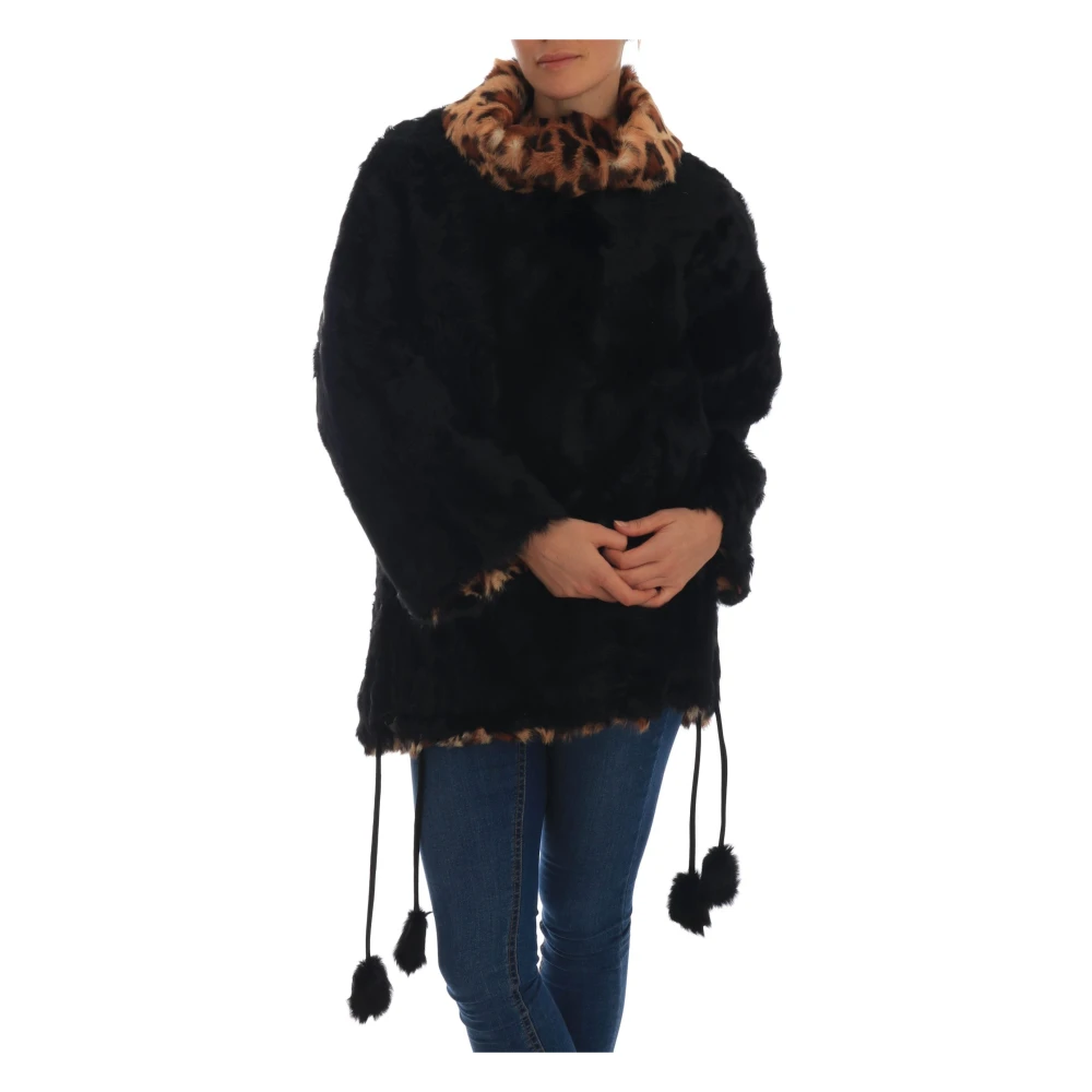 Dolce & Gabbana Women's Black Luxury Fur Short Coat