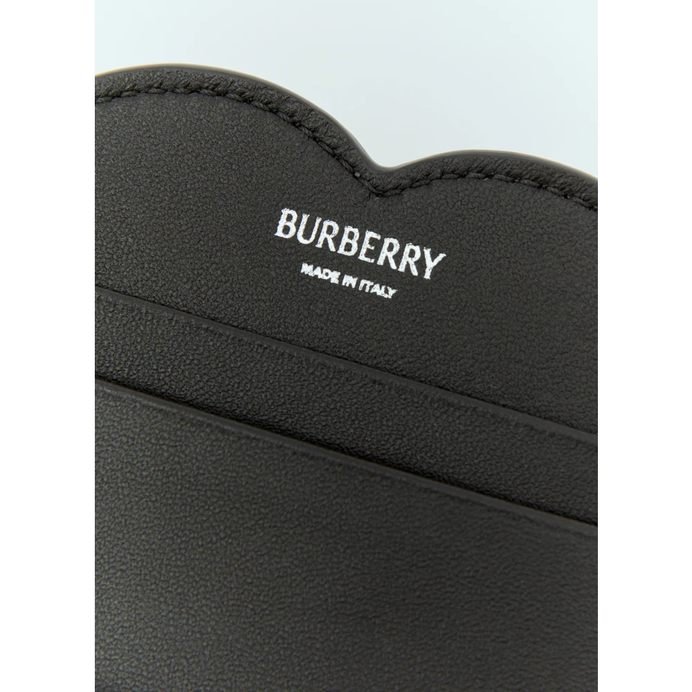 Burberry Schaken Vouwkaarthouder in leer Black Dames