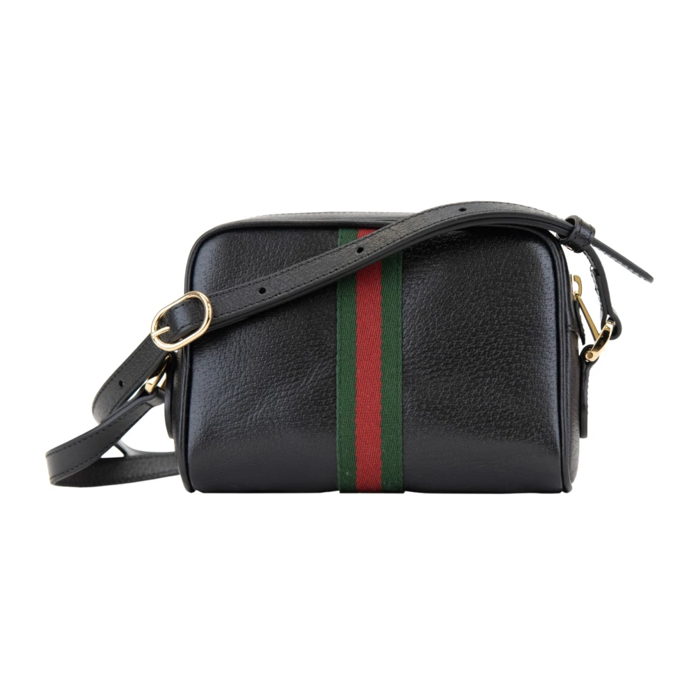 Gucci Stijlvolle leren schoudertas voor dames Black Dames