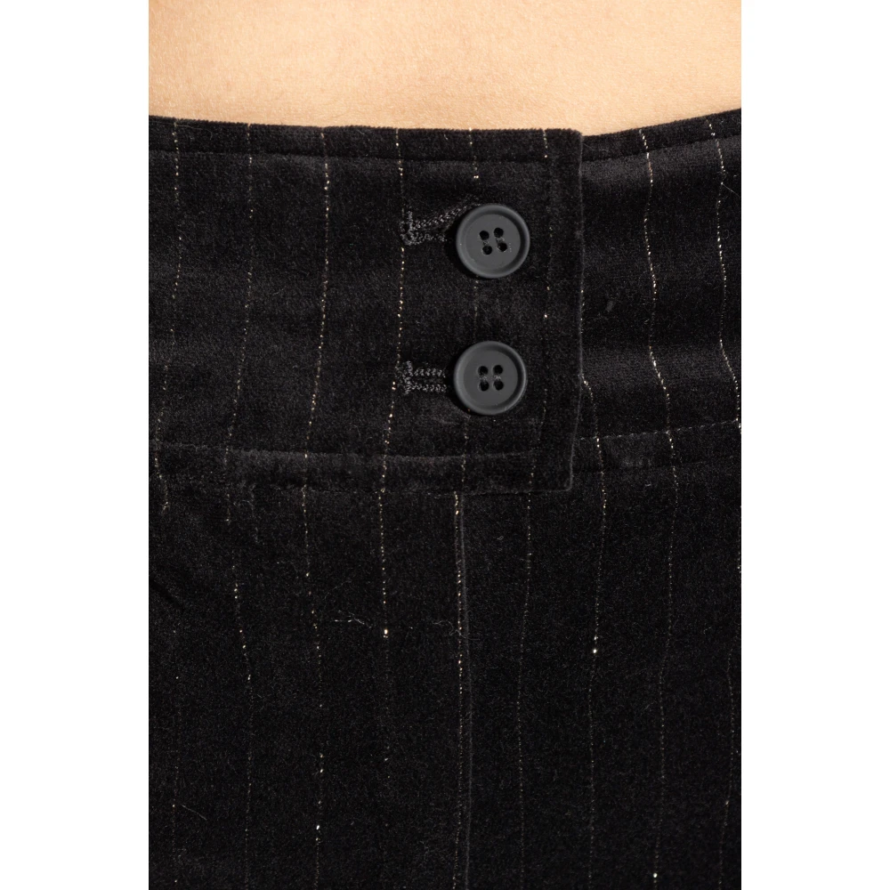 AllSaints Fluwelen broek Sevenh Black Dames