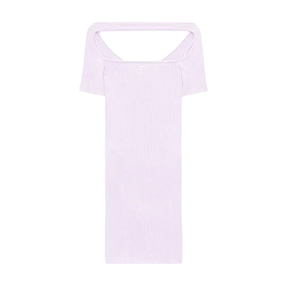 Courrèges Women's Pink Short Dresses, Xs, Hyperbole Mini Dress