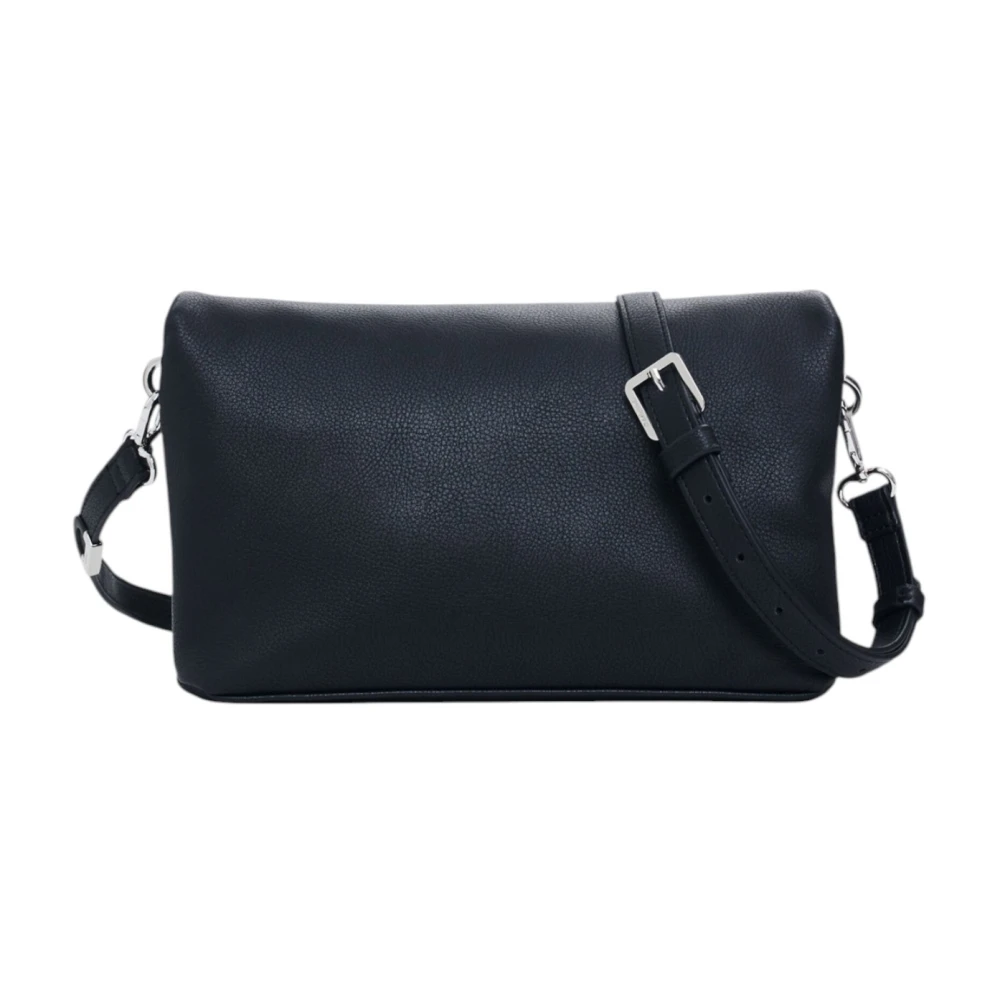Desigual Zwarte Rits Schouder Handtas Lente Zomer Vrouwen Black Dames