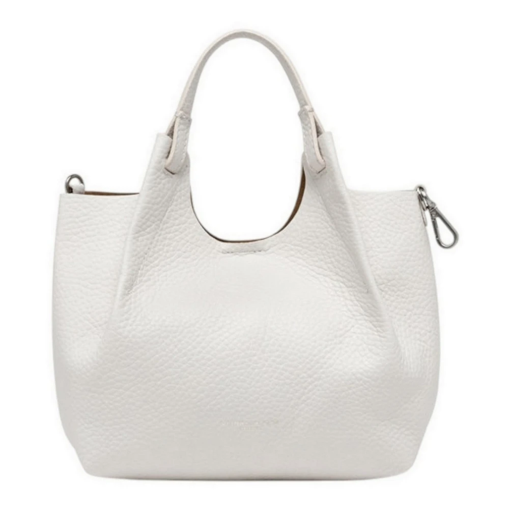 Gianni Chiarini Ivoor Leren Handtas Beige Dames