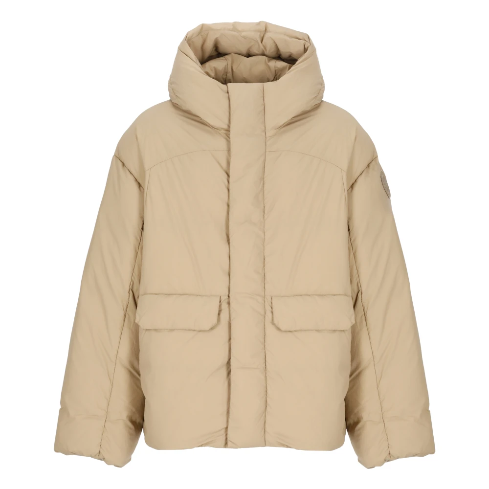 Canada Goose Beige Gewatteerde Parka met Capuchon Beige Heren