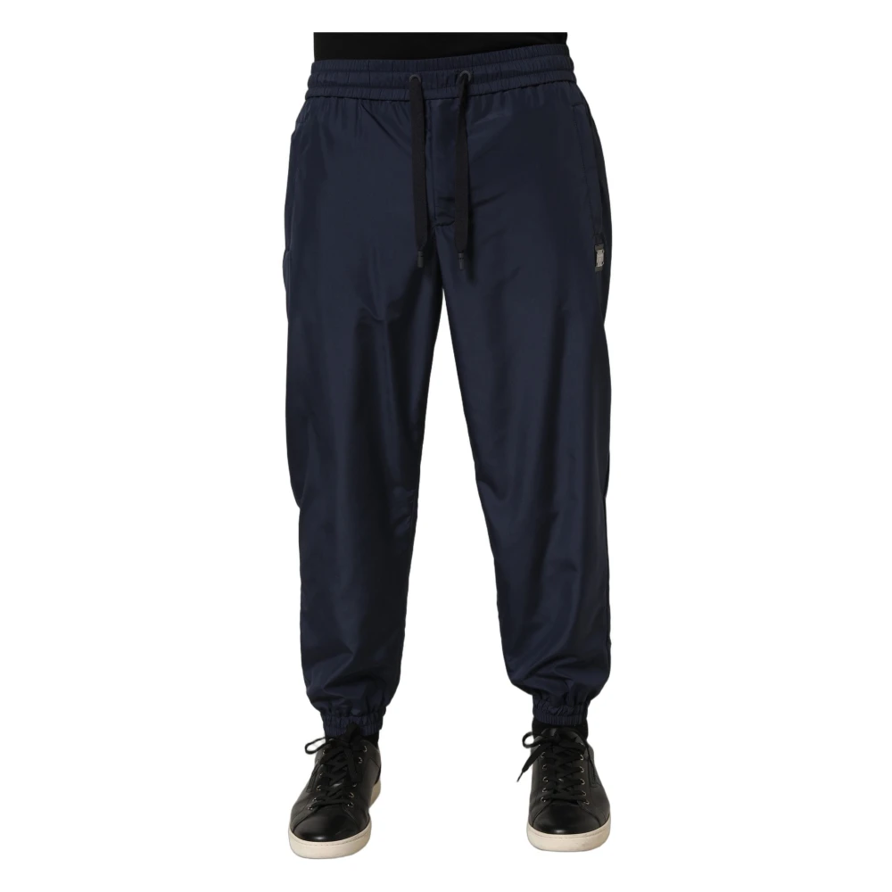 Dolce & Gabbana Men's Blue Sweatpants, S, Jogger Trousers