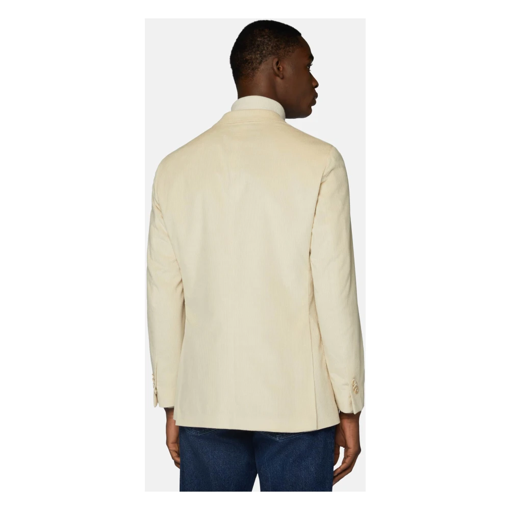 Boggi Milano Katoenen en Kasjmier Jack Beige Heren