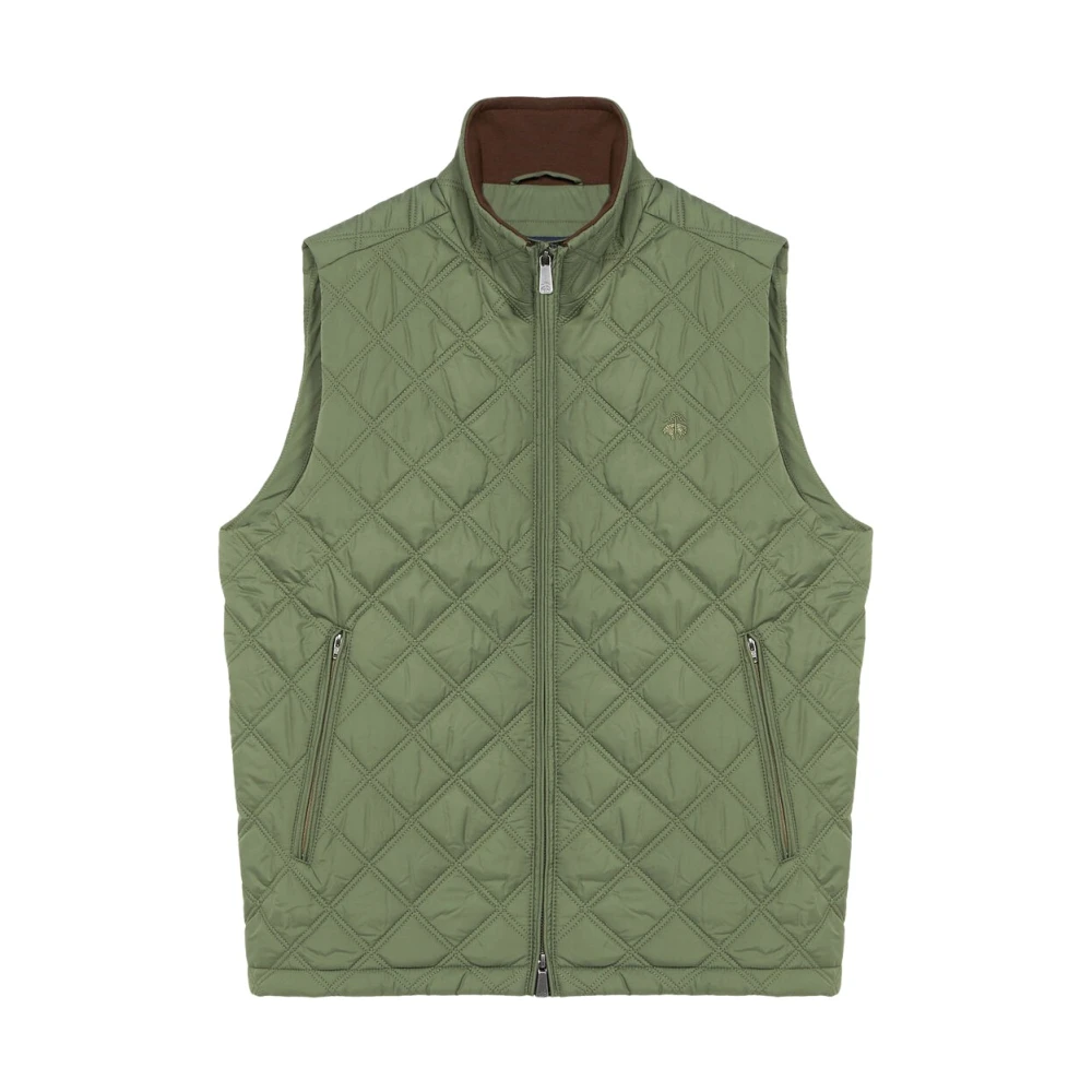 Brooks Brothers Groene polyester vest Green Heren