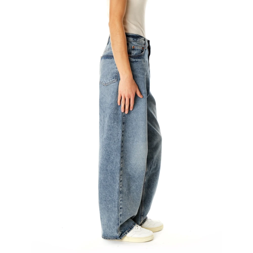 Samsøe High Waist Wide Jeans Blue Dames