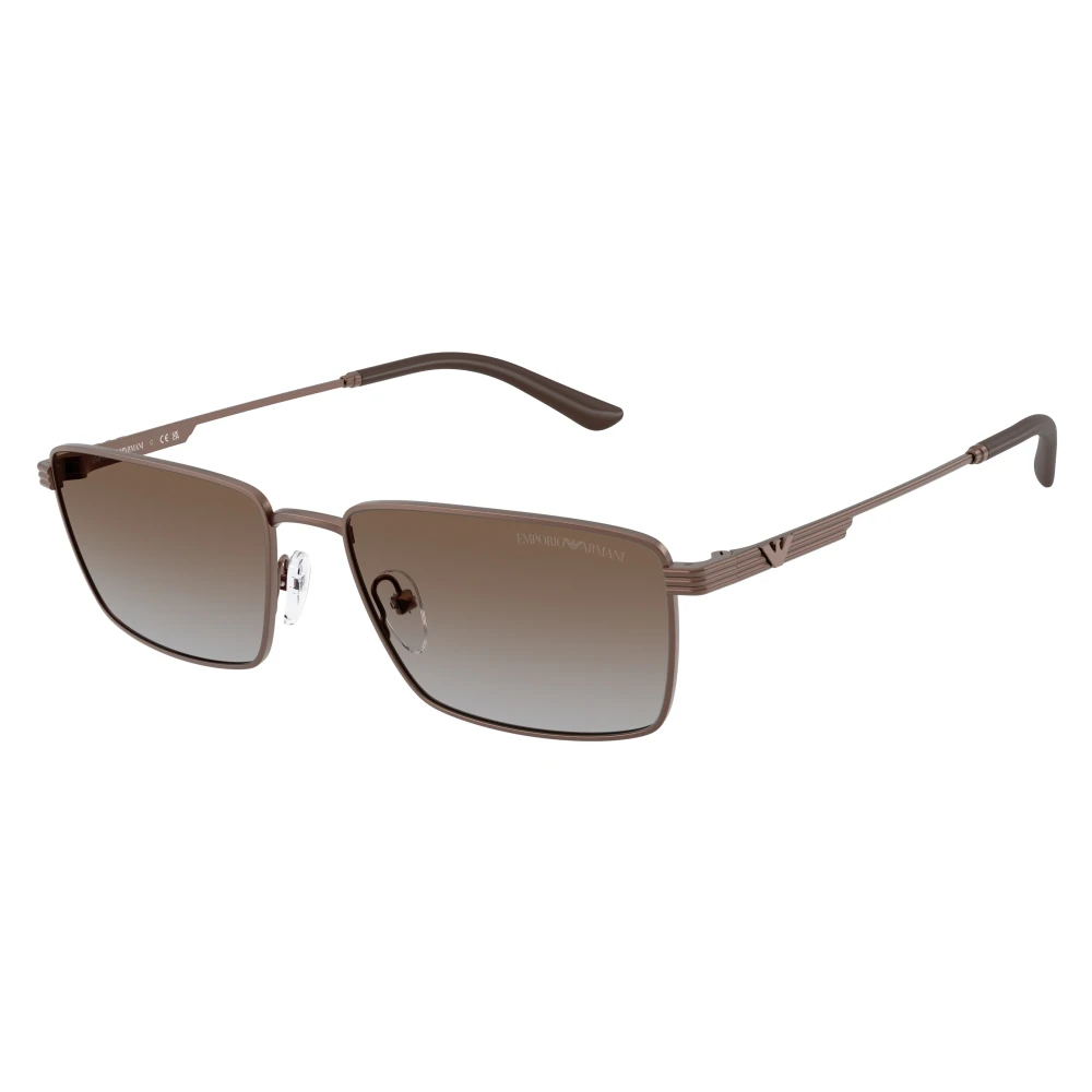 Emporio Armani Bronze/Grey Ea2169 300689 Man Sunglasses Metal Squared Normal Shaded - Image 3
