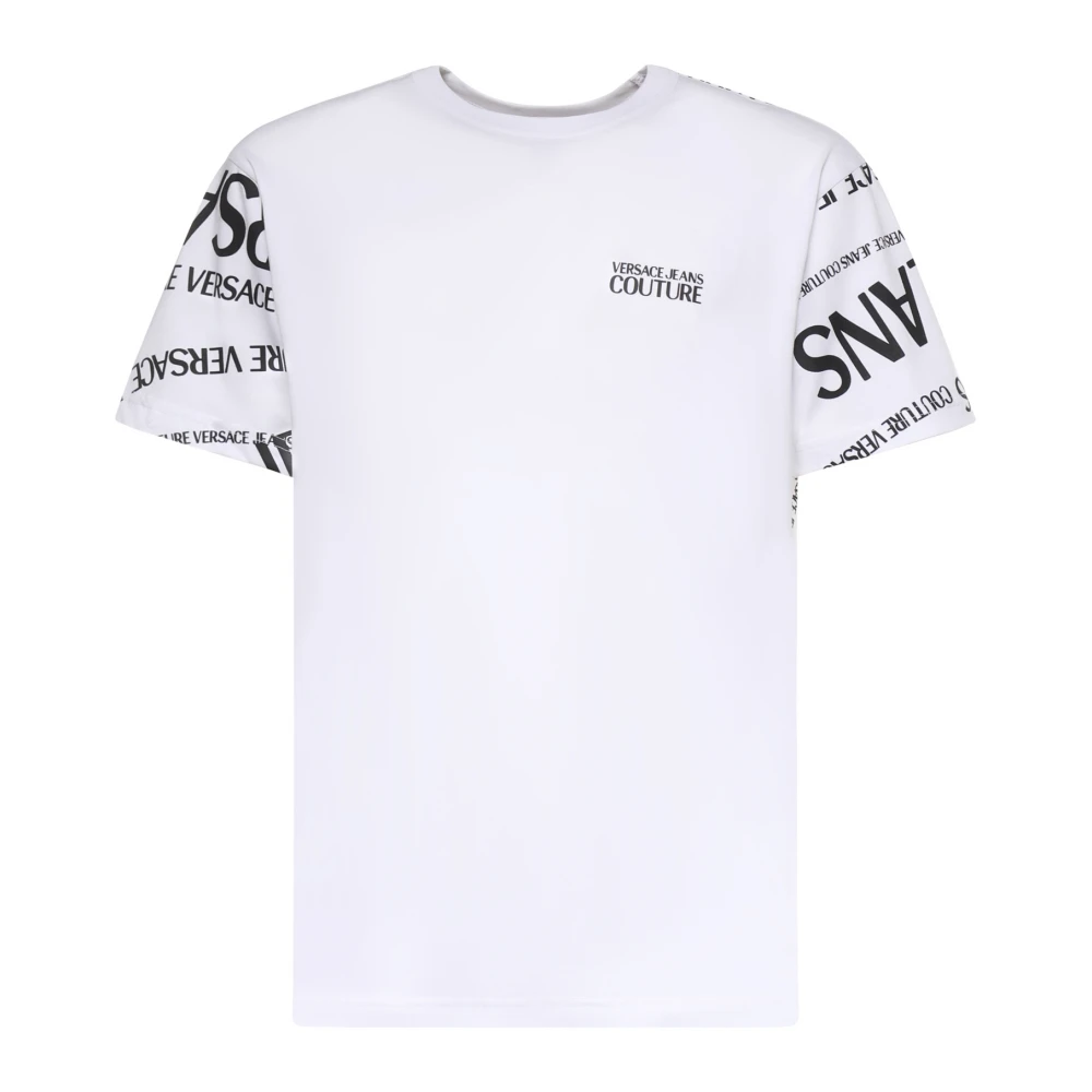 Versace Jeans Couture White T-Shirts, Male, 2XL, Maglietta T-Shirt