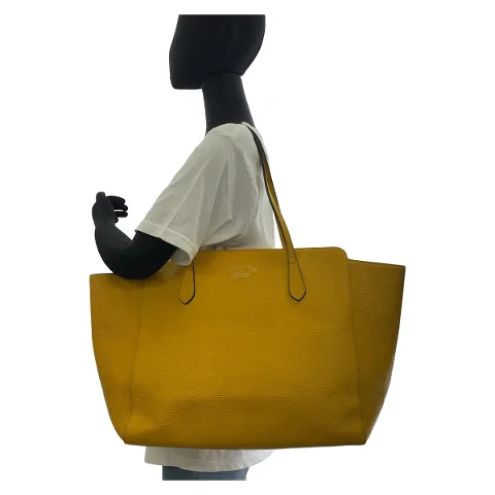 Gucci Vintage Pre-owned Leather gucci-bags Yellow Dames
