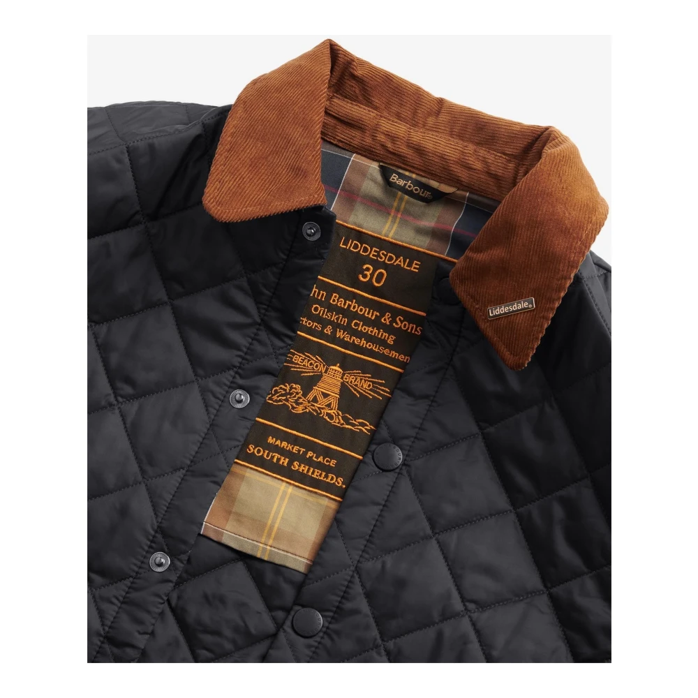 Barbour Klassieke Zwarte Gewatteerde Jas 30e Verjaardag Black Heren