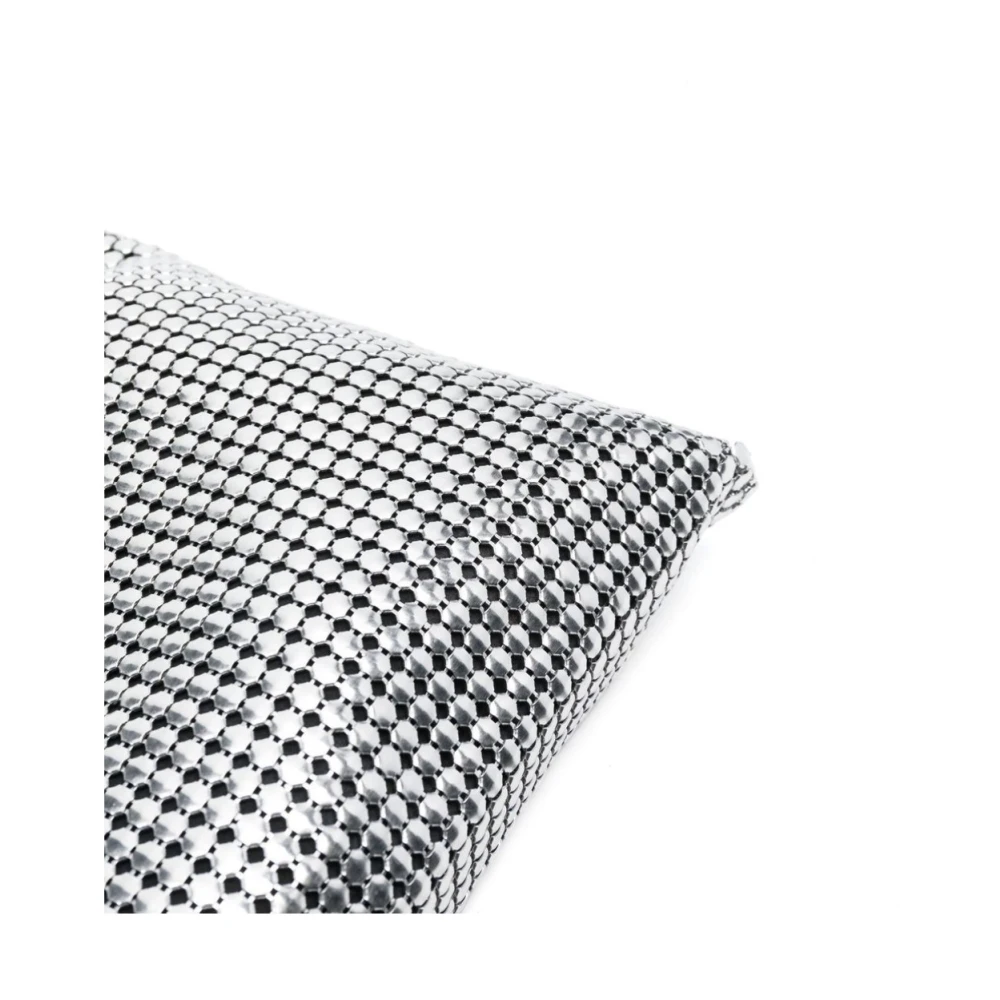 Paco Rabanne Zilveren Pixel Hobo Clutch Tas Gray Dames