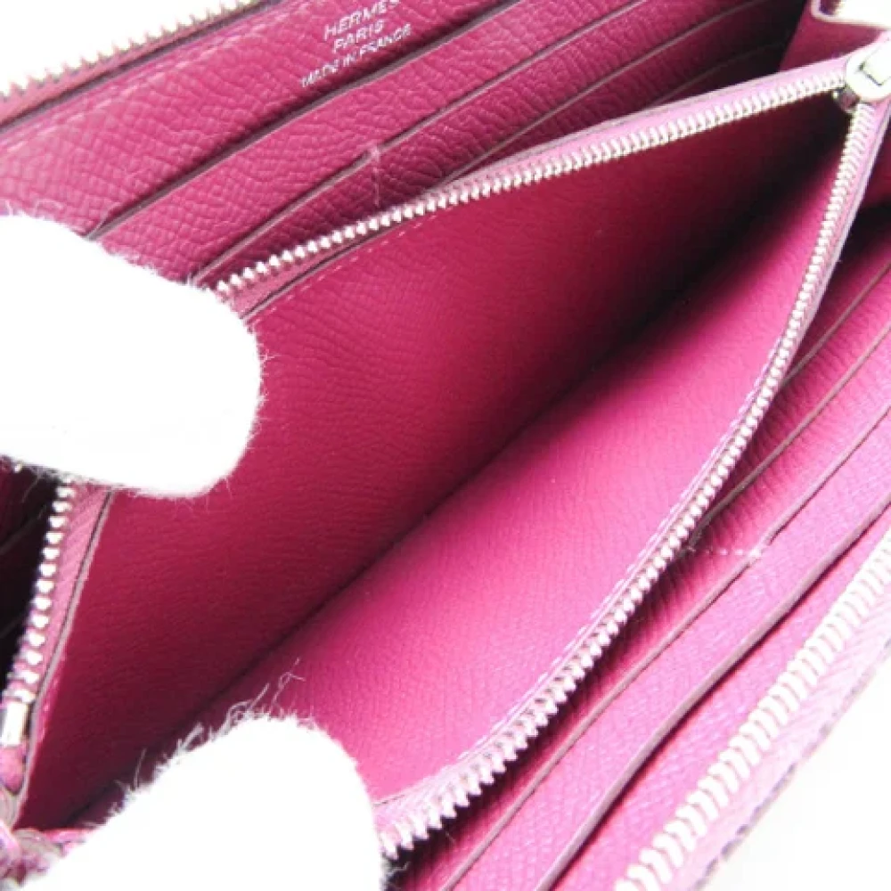 Hermès Vintage Pre-owned Leather wallets Purple Dames