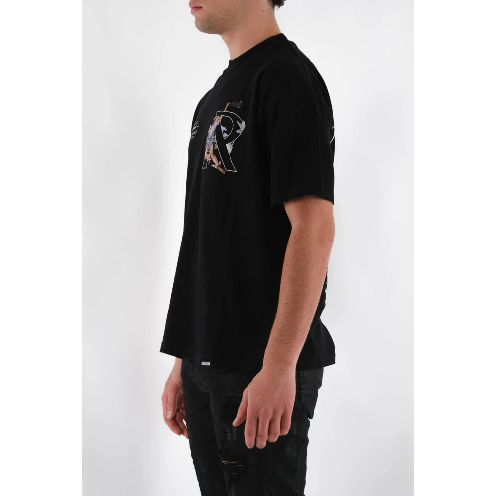 Represent Oversized T-shirt met print Black Heren