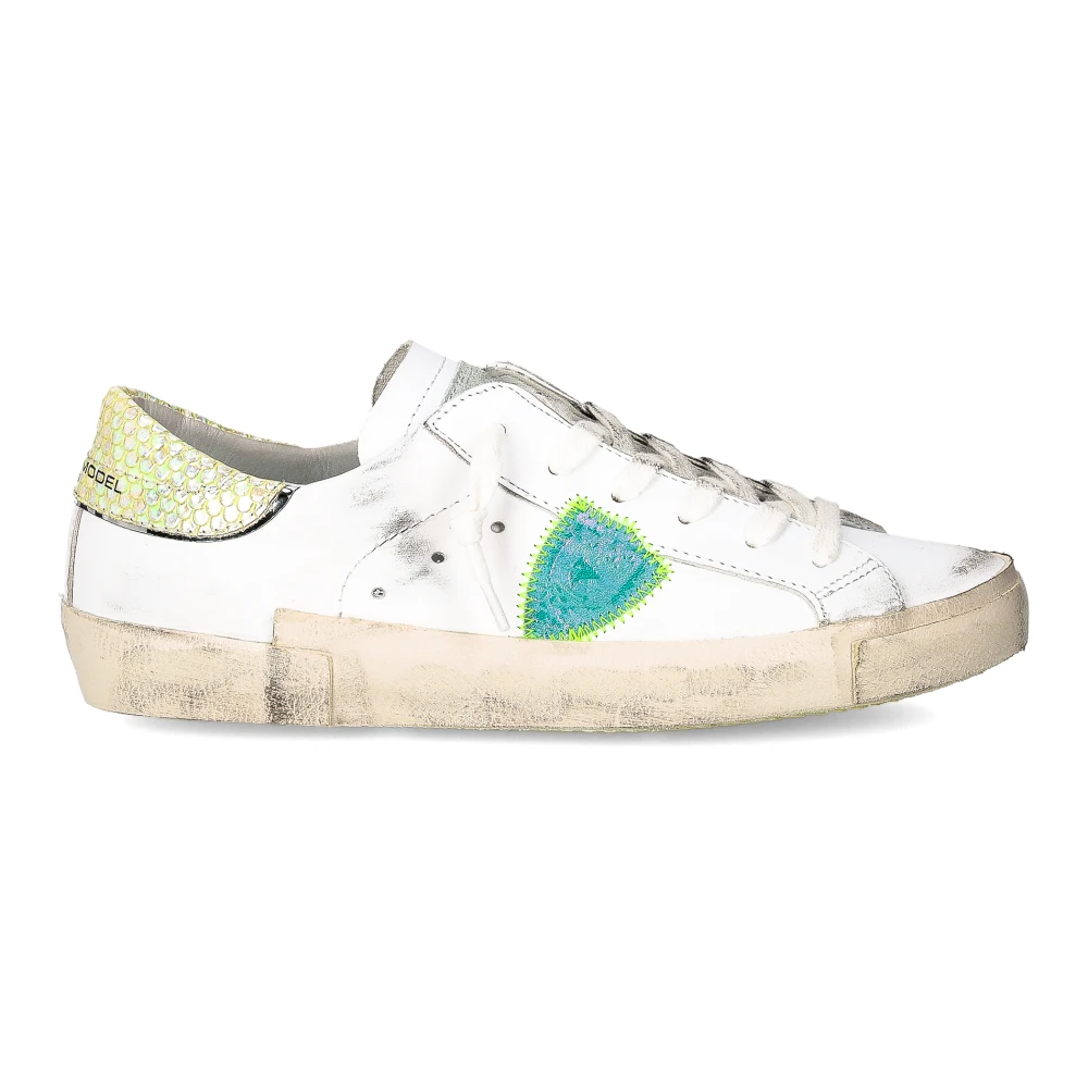 Philippe Model Women's White Sneakers, 7 Uk, Trainers Prsx Tennis
